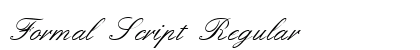 Formal Script Regular preview