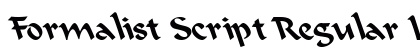 Formalist Script Regular Lefty Regular preview