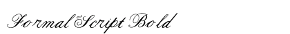 Formal Script Bold preview