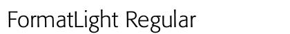 FormatLight Regular preview