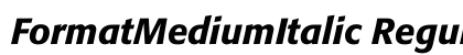FormatMediumItalic Regular preview
