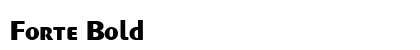 Forte Bold preview
