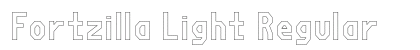Fortzilla Light Regular preview