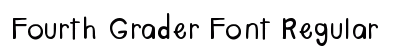 Fourth Grader Font Regular preview