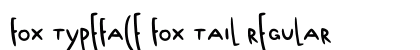 Fox Typeface Fox Tail Regular preview