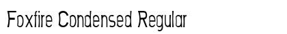 Foxfire Condensed Regular Preview
