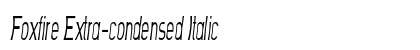 Foxfire Extra-condensed Italic Preview