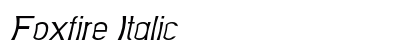 Foxfire Italic Preview