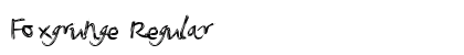 Foxgrunge Regular preview