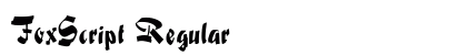 FoxScript Regular preview