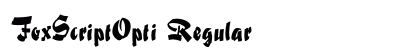 FoxScriptOpti Regular preview