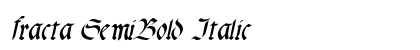 fracta SemiBold Italic Preview