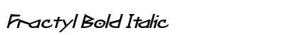 Fractyl Bold Italic Preview