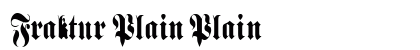 Fraktur Plain Plain preview