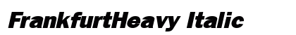 FrankfurtHeavy Italic preview