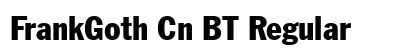 FrankGoth Cn BT Regular preview