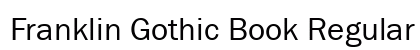 Franklin Gothic Book Regular Preview