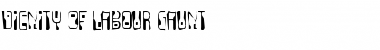 Dignity Of Labour Gaunt Regular Font