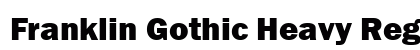 Franklin Gothic Heavy Regular Preview