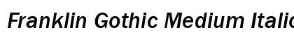 Franklin Gothic Medium Italic preview