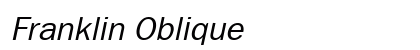 Franklin Oblique Preview