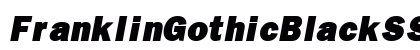 FranklinGothicBlackSSK Bold Italic Preview