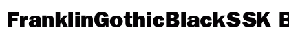 FranklinGothicBlackSSK Bold preview