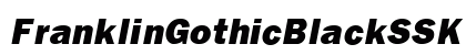 FranklinGothicBlackSSK Italic preview