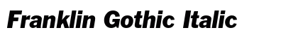Franklin Gothic Italic preview