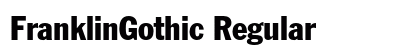 FranklinGothic Regular Preview