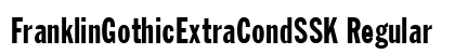 FranklinGothicExtraCondSSK Regular preview
