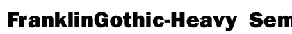 FranklinGothic-Heavy SemiBold Preview