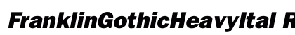 FranklinGothicHeavyItal Regular preview