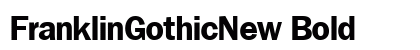 FranklinGothicNew Bold preview