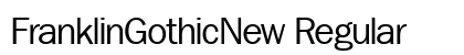 FranklinGothicNew Regular Preview