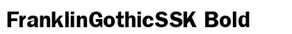 FranklinGothicSSK Bold preview