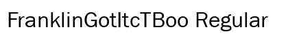 FranklinGotItcTBoo Regular preview