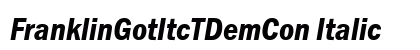 FranklinGotItcTDemCon Italic Preview