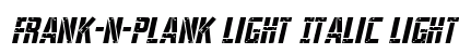 Frank-n-Plank Light Italic Light Italic preview