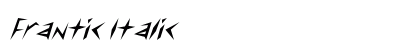 Frantic Italic Preview