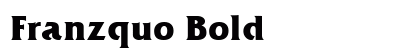 Franzquo Bold preview