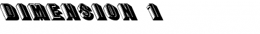 Dimension 1 Regular Font