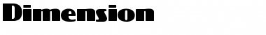 Dimension Regular Font