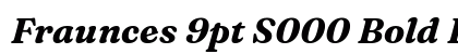 Fraunces 9pt S000 Bold Italic Preview