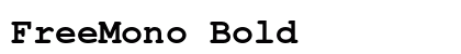 FreeMono Bold Preview