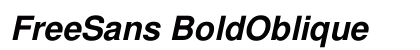 FreeSans BoldOblique preview