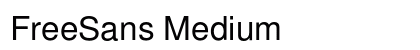 FreeSans Medium Preview