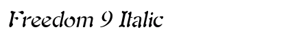 Freedom 9 Italic Preview