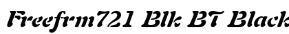 Freefrm721 Blk BT Black Italic Preview