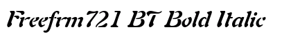 Freefrm721 BT Bold Italic Preview
